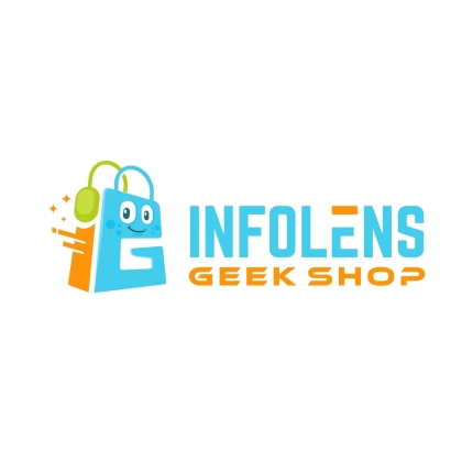 「INFOLENS GEEK SHOP」のロゴデザインです