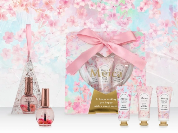春を先取り！Meicaから「さくら」香るハンドケアアイテムが登場、冬の乾燥対策もこれで完璧！