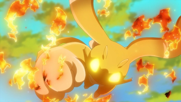 アニメスタイルの金色のドラゴン