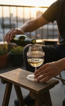 筒居外飲みワイン画像